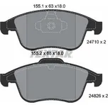 Sada brzdových destiček, kotoučová brzda TEXTAR 2471001