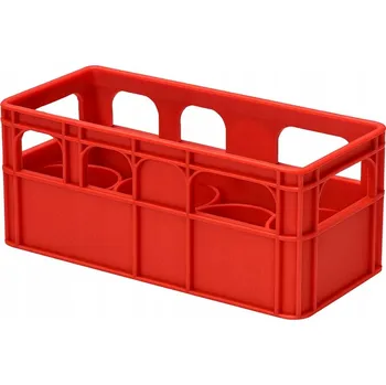 Úložný box ORGANIZÉR NA BATERIE AKUMULÁTORY KRABIČKA KOŠÍK POUZDRO ČERVENÝ R20 LR20