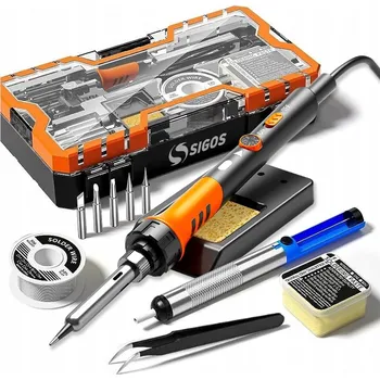 Páječka Precizní pájecí stanice 13v1 s regulací 60W, odsávačkou, stojanem a organizérem