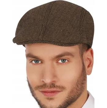 Čepice Anglický baret hnědý univerzální velikost
