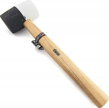 Kladivo Gumová palička bílo-černá 450g s dřevěnou rukojetí univerzální STAR 04-0211