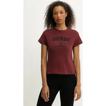 Tričko Guess CELIA V5BI02.KCBF1 burgundské 83X, vel. L