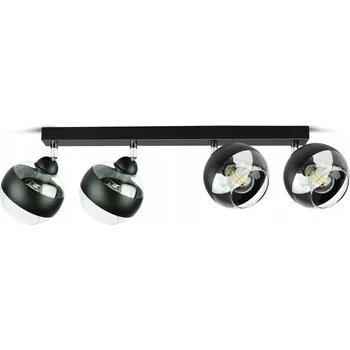 Závěsné stropní svítidlo Lustr Černé Skleněné Koule Black Belt BG4 LED E27