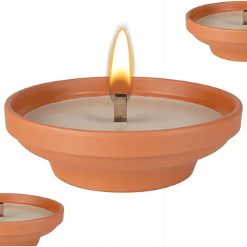 Svíčka Parafínový vklad do hřbitovních svíček náhrobních svíček Bispol 6 cm