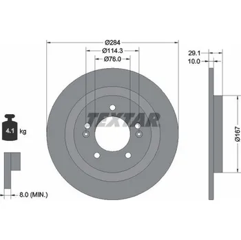 Brzdový kotouč Brzdový kotouč TEXTAR 92352503