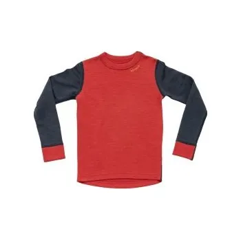 Devold EXPEDITION dětské triko s dlouhým rukávem Night/Beauty