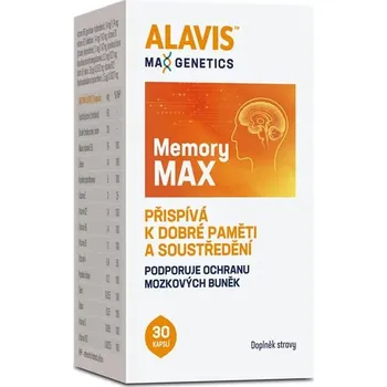 Zdraví Alavis MAX Genetics Memory MAX 30 kapslí