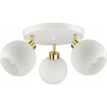 Závěsné stropní svítidlo lustr bílé skleněné koule White Glass EG3 LED E27