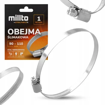 Vrták Hadicová Spona KOVOVÝ 90-110 mm Cybant Objímka Šneková kroucená Ocel