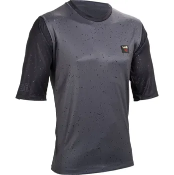 cyklistický dres LEATT Cyklistický dres s krátkým rukávem - MTB ENDURO 3.0 - šedá/černá XS