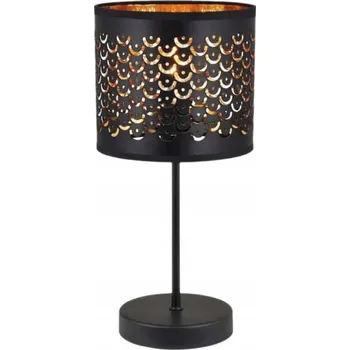 Lampička Noční lampa MORGAN 1xE27 černo-zlatá stolní lampa Milagro ML1802