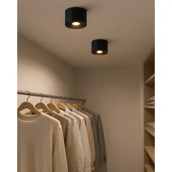 TR-813A LED Stropní bodové světlo - černé Trixline