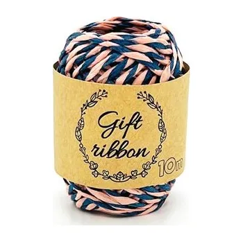 Stuha Stuha vázací papír double 10m/2mm růžovo-modrá 5660277