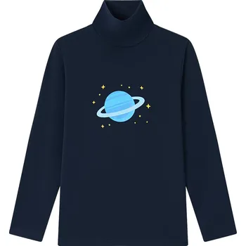 Chlapecké tričko Chlapecký rolák - Wolf & Wolfie S2536, tmavě modrá Barva: Modrá tmavě, Velikost: 122