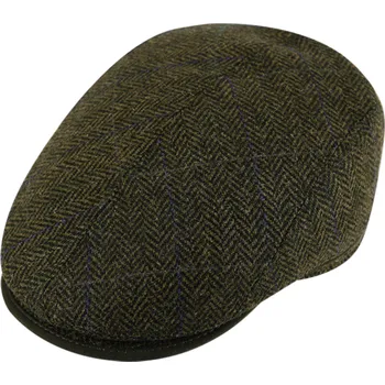 Čepice Fiebig - Headwear since 1903 Zimní olivová pánská bekovka od Fiebig - Shetland Velikost: 61 cm (XL)