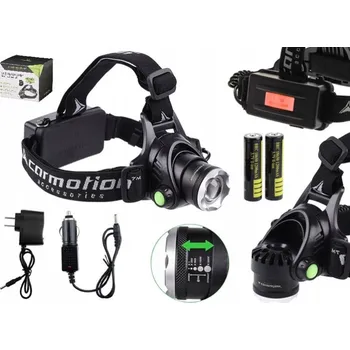 Čelovka Čelovka LED CREE 9W, 800 lm, akumulátory 4200 mAh