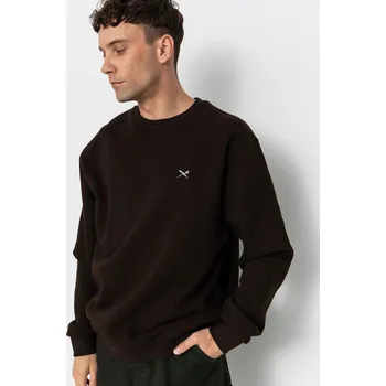 Pánská mikina Iriedaily Mini Flag 2 (dark coffee) XL, hnědá