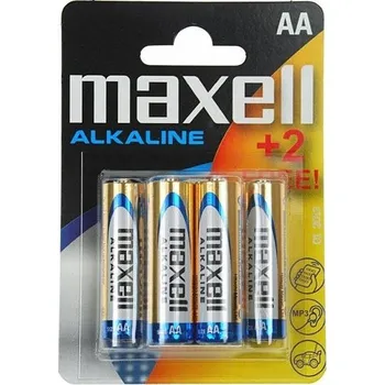 Alkalická baterie Maxell AA (R6) 6 ks