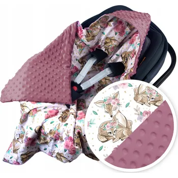 Zavinovačka DEKA DO AUTOSEDAČKY NOSÍTKA ZAVINOVAČKA TEPLÁ S KAPUCÍ, POLSKÝ VÝROBEK