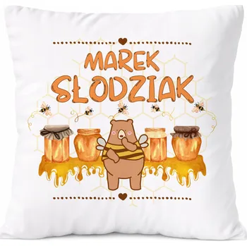 Polštář Dárek Polštář pro Adama, syna, dítě s potiskem