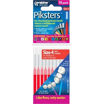 Zubní kartáček Mezizubní kartáčky Piksters R4 10 Ks