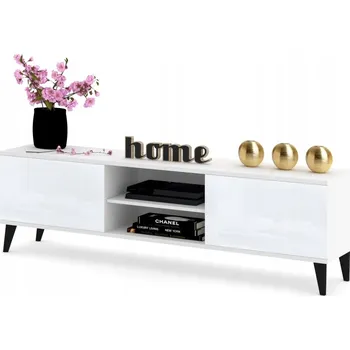 Komoda TV stolek Komoda Police Bílý Lesk Černá 160