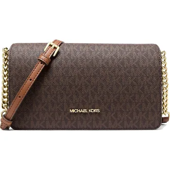 Kabelka Michael Kors Jet Set Medium Signature Logo Crossbody Bag Brown