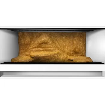 Terárium ReptiEye Terárium z lamina 150x60x60 bílý s 3D stěnou – varianta M Varianta terária: terárium s úkrytem
