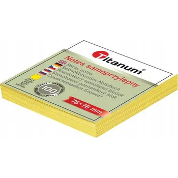 Samolepící bloček Samolepicí bločky Titanum 76 x 76 mm, 100 listů
