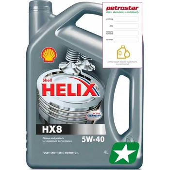 Motorový olej Motorový olej Shell 4 l 5W-40