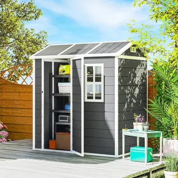 Zahradní domek Zahradní domek 186 cm x 130 cm x 199 cm | šedý
