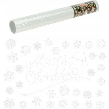 Vánoční dekorace Vánoční nálepky na OKNO BÍLÉ OZDOBY na OKNA Dekorace na Okno STROMEČEK