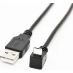 W-Star USBAMC90D1 - Redukce USB micro 90° na USB/A, 1m zalomený konektor