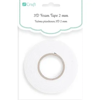 3D pěnová páska dpCraft GSTA-012 2 mm, 1,5 cm x 2,2 m, bílá