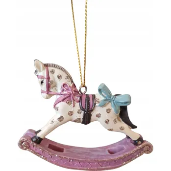 Vánoční dekorace VÁNOČNÍ OZDOBA ZÁVĚSNÁ HOUPACÍ KONÍK model VIII