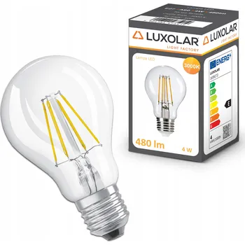 Žárovka LED žárovka Luxolar E27 4 W teplá bílá 3000 K 480 lm