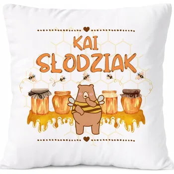 Polštář Dárek Polštář pro Adama, syna, dítě s potiskem