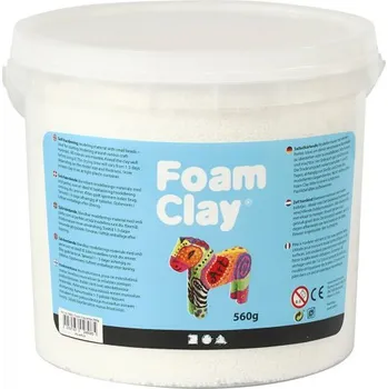 Modelovací hmota Creative Samotvrdnoucí modelovací pěnová hmota Foam Clay BÍLÁ 560 g