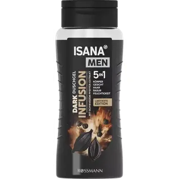 Sprchový gel ISANA Men Sprchový gel Dark Infusion 5in1 300 ml