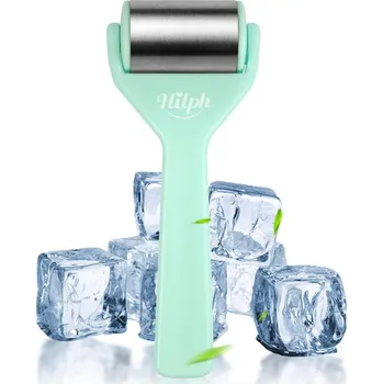 Masáž HILPH Ice Roller na obličej masážní přístroj váleček, kovový chladivý váleček na otoky pod očima