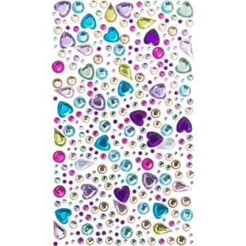 samolepka DP Craft Samolepící kamínky, 250 Ks BRIGHTS