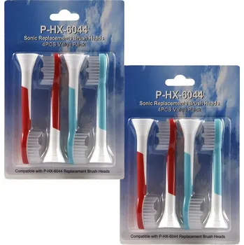 Elektrický zubní kartáček 8 kusů Náhradní hlavice zubního kartáčku Hlavice kartáčku pro HX6034