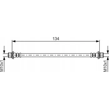 Brzdová hadice Brzdová hadice Bosch 1 987 481 637 - flexibilní