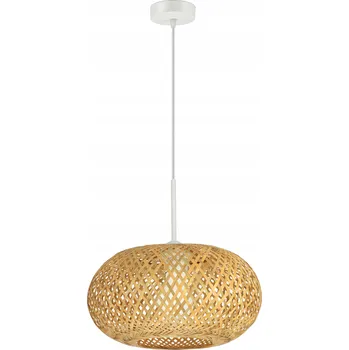 Závěsné Stropní Svítidlo Bambusové Pletené BOHO 40cm Přírodní 581-EZ400 LED