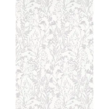 Tapeta DIMEX | Vliesová tapeta na zeď 1025101V | 0,53 x 10,05 m | bílá, metalická + Bílá, metalická vliesová tapeta na stěnu 1025101V v rozměru 0,53 x 10,05 m