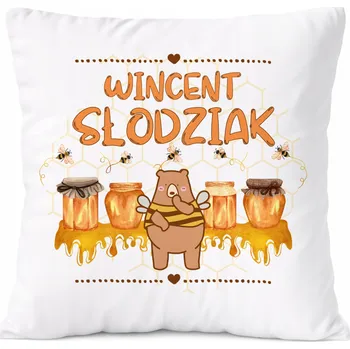 Polštář Dárek Polštář pro Adama, syna, dítě s potiskem