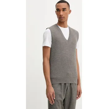 Dámská vesta Vlněná vesta BARENA VENEZIA Knitwear Turlon KNU5287.305 šedá 09A, vel. XL