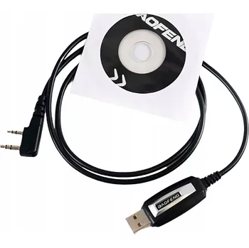 Vysílačka USB kabel pro programování vysílačky Baofeng UV-5R 82 888 + Program