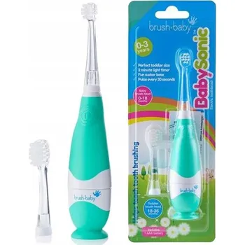 Elektrický zubní kartáček Elektrický zubní kartáček Brush-Baby BabySonic Bru000091 zelený