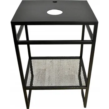 Koupelnový nábytek Moderní koupelnová skříňka s držákem na ručník loft industrial 50x40x78